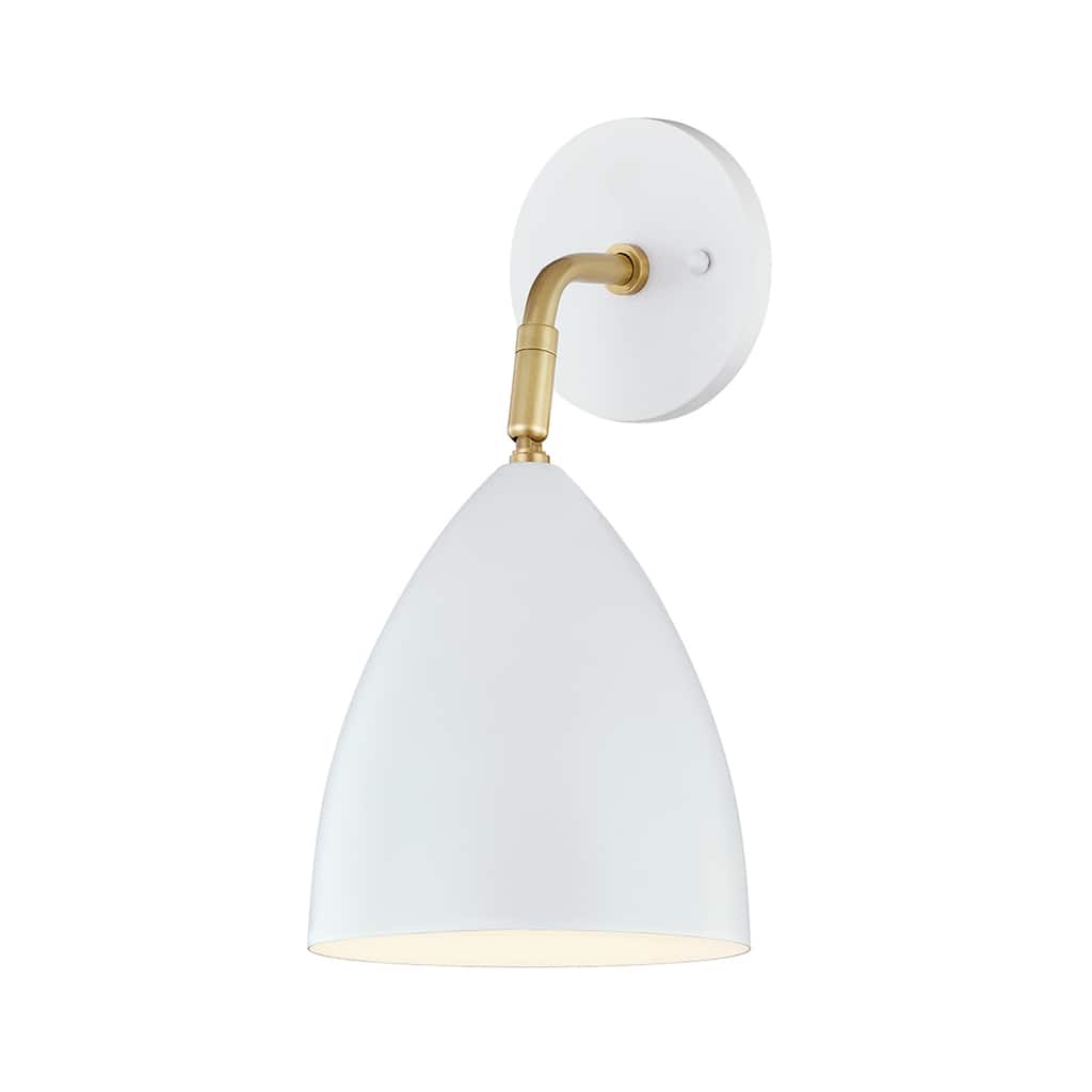 Mitzi by Hudson Valley Gia 1-light White Wall Sconce