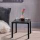 Claribelle Black Metal Small Square Side/ End Table by Havenside Home - Black