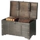 preview thumbnail 3 of 7, Brown Large Wooden Storage Trunk with Lockable Latch