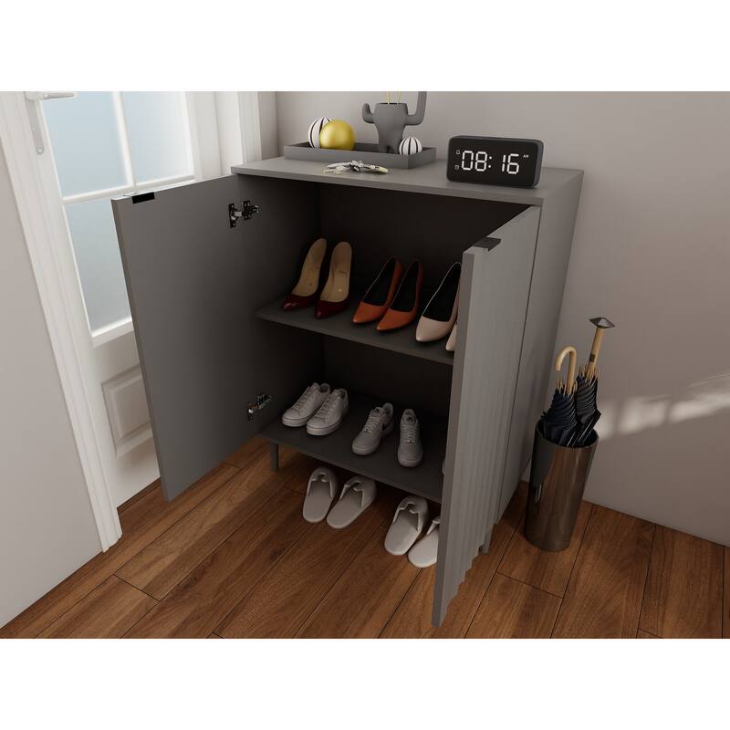 Minimalist Pantry Cabinet Buffet Cabinet Dining Cabinet with Shelves, Simple Sideboard Accent Cabinet