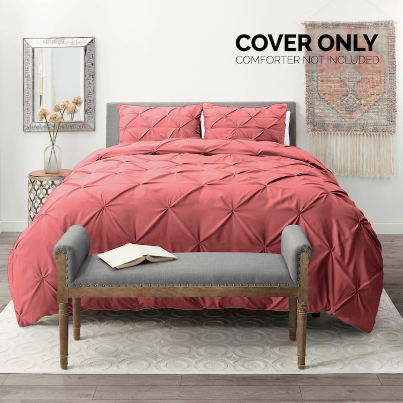 Nestl Pinch Pleat 3-piece Duvet Cover Set