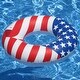 preview thumbnail 6 of 6, Swimline 36" Round Inflatable Patriotic American Flag Swimming Pool Tube Float - 0.65