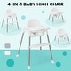 preview thumbnail 11 of 20, Babyjoy 4-in-1 Convertible Baby High Chair Feeding with Removable - See Details
