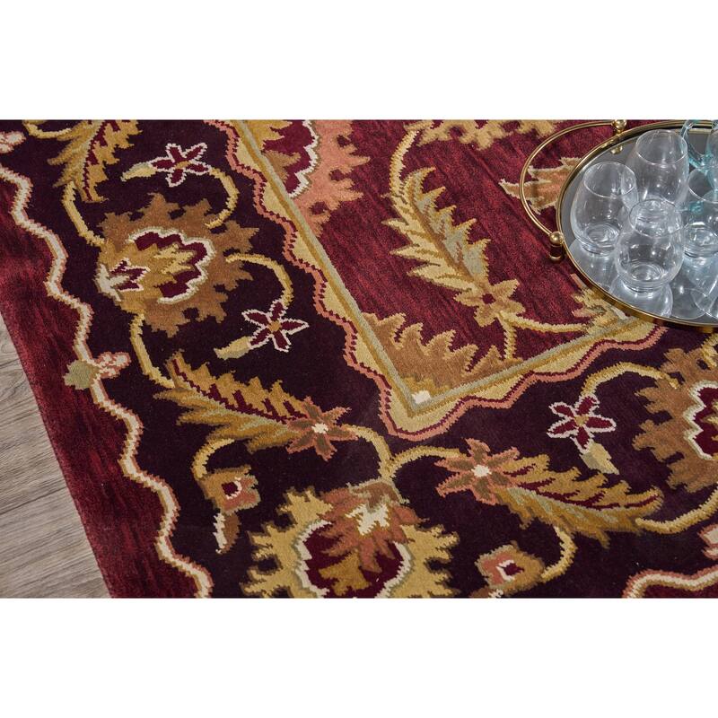 EXQUISITE RUGS ONE-OF-A-KIND Antique Weave Hand Knotted Brown Rug - 9'x12'