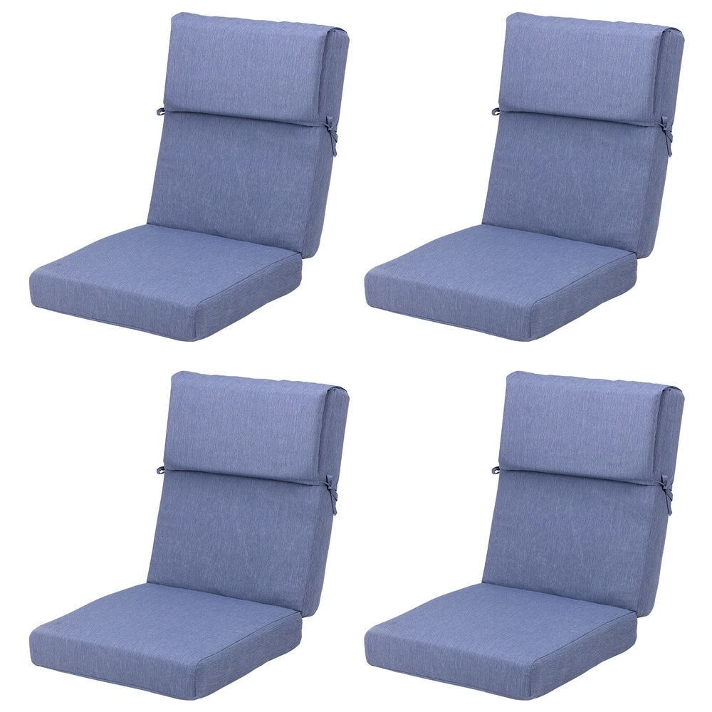 Aoodor Patio High Back Chair Cushions Set of 4