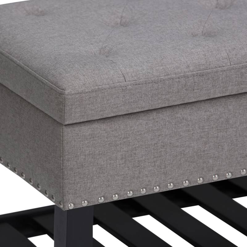 WYNDENHALL Riley 43 inch Wide Rectangle Ottoman Bench - 43 W x 17 D x 19 H