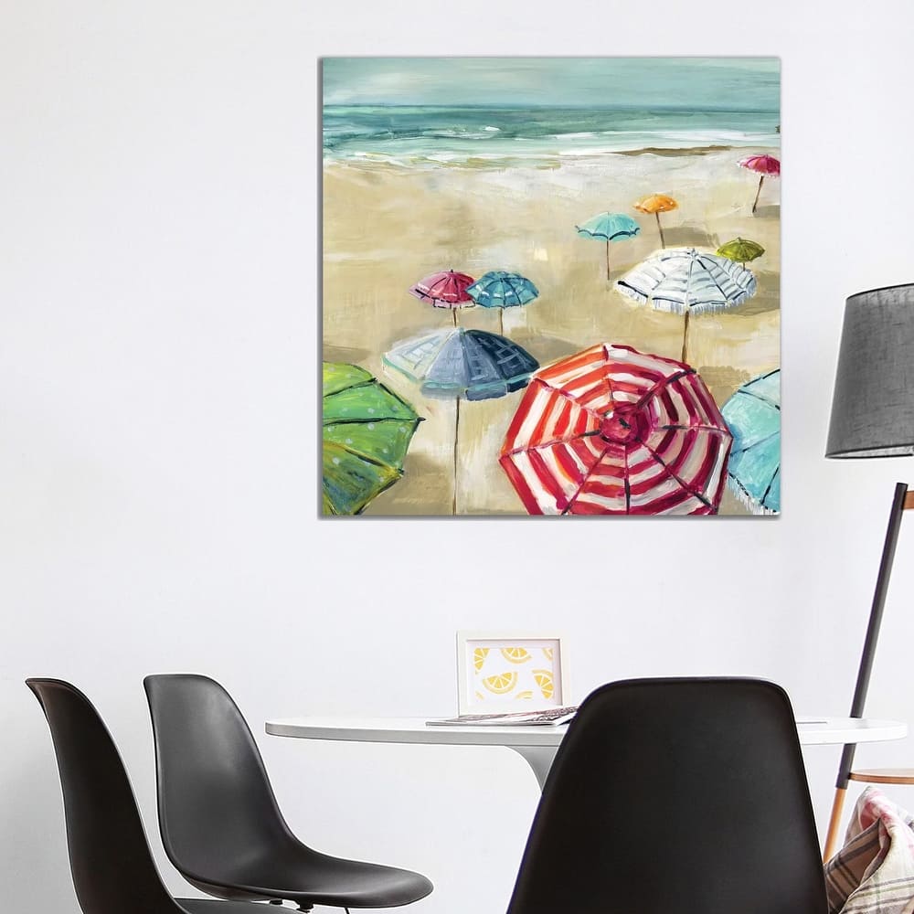 iCanvas "Umbrella Beach II" by Carol Robinson Canvas Print