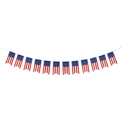 Americana USA Flag Swallowtail Hanging Wall Banner - 9.75'