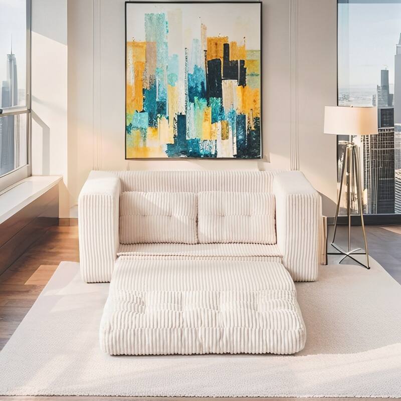 Loveseat Sofa Bed with Memory Foam