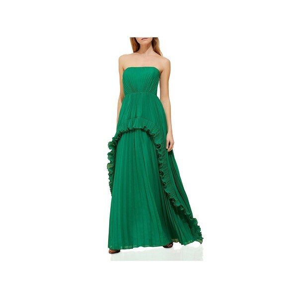 halston green dress