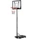 preview thumbnail 2 of 6, Soozier Basketball Stand 5.1ft-6.9ft Adjustable Basketball Hoop Backboard w/ Wheels & 33Inch Backboard For Kids Teenager