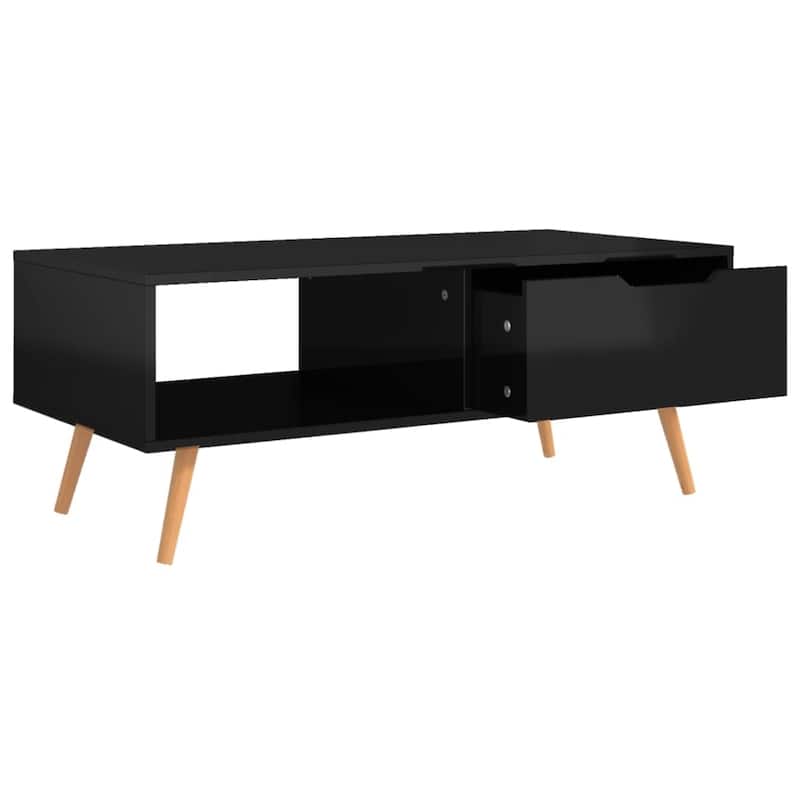 vidaXL Coffee Table End Table Living Room Accent Sofa Table Engineered Wood - 39.4" x 19.5" x 16.9"