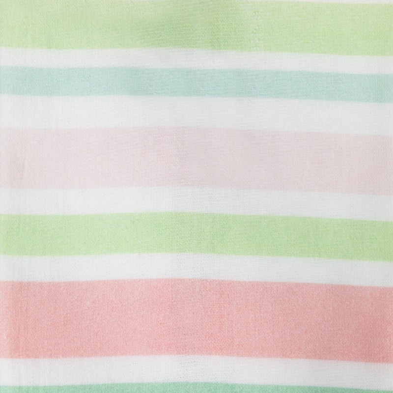 Set of 2 Pastel Stripes and Easter Eggs Kitchen Tea Towels 26"