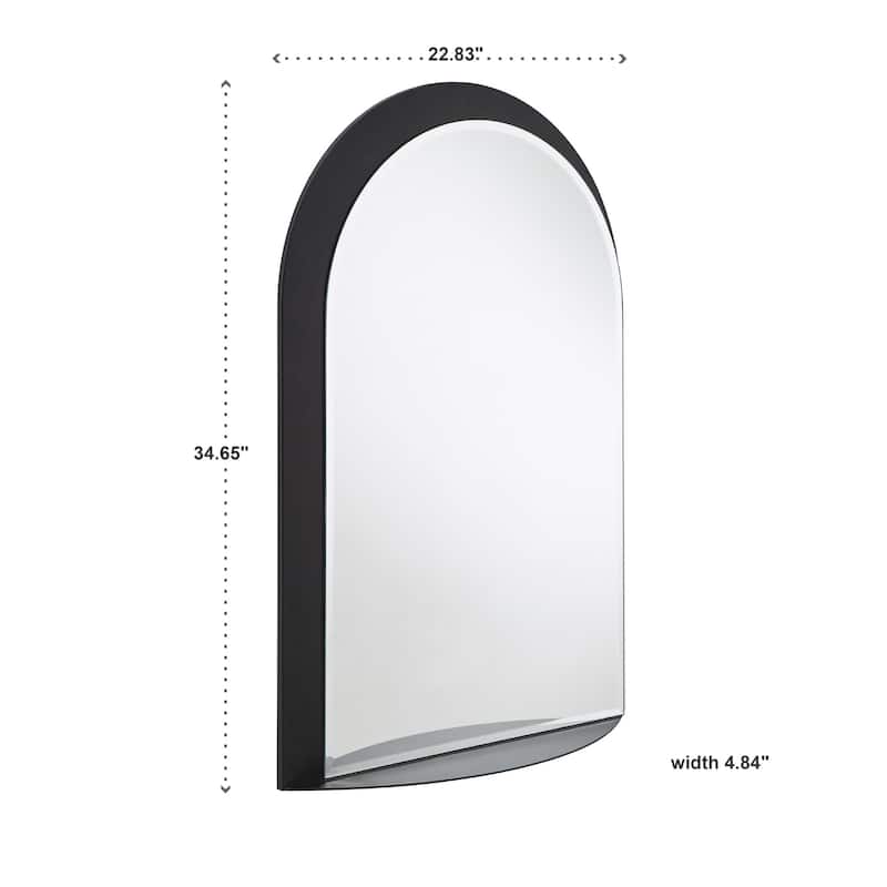 Concord Metal Arched Wall Mirror with Shelf by iNSPIRE Q Bold