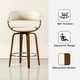 preview thumbnail 112 of 167, Glitzhome Set of 2 or 4 Modern Counter & Bar Height Wooden Swivel Bar Stools