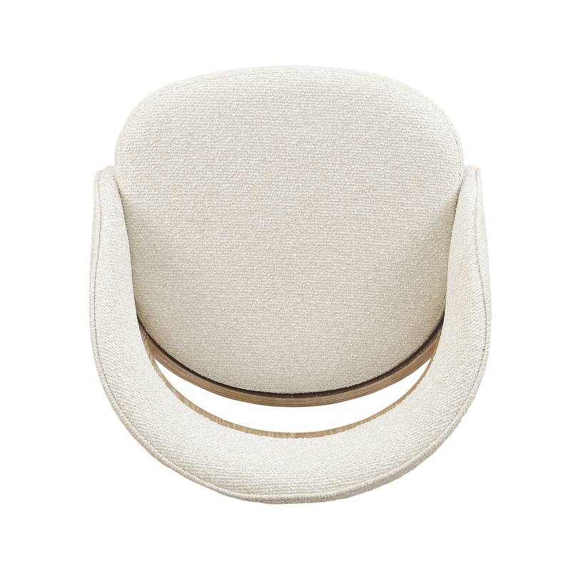 Art Leon Set of 2 Swivel Contemporary Counter Height Barstool with Bentwood Legs