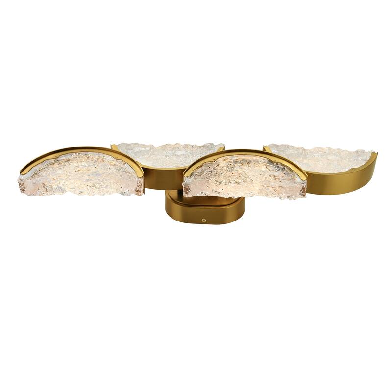 Moon Integrated LED Brass Wall Light