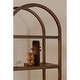 preview thumbnail 4 of 5, NADAAL STUDIOS Elrynn, Arched Wooden Bookshelf - 30"W x16"D x80"H