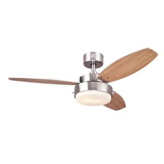 Westinghouse Lighting Alloy 3-Blade Indoor Ceiling Fan with LED Light Fixture and Opal Frosted Glass