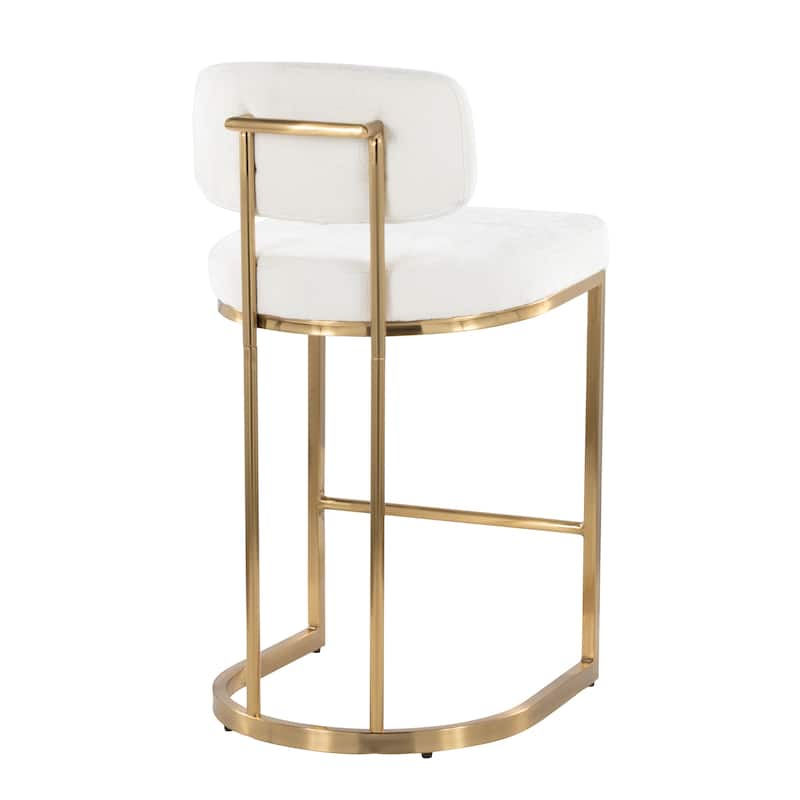 Mid-back Demi 26" Fixed-Height Counter Stool - Set of 2