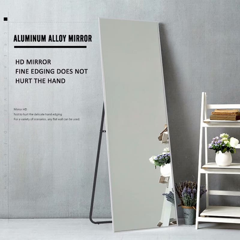 Dovelina Modern Full Length Floor Mirror - Freestanding Vanity Mirror for Bathroom or Living Space