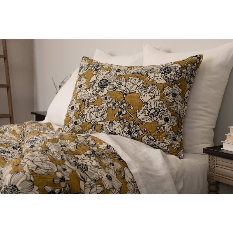 Hinsley Sham, Ochre, Standard Sham