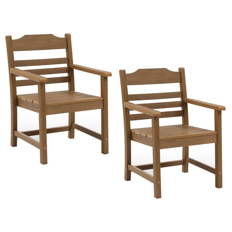 Patio Dining Chair with Armset Set of 2