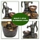 preview thumbnail 10 of 9, Farmhouse Pump and Pots Resin Outdoor Fountain with LED Lights