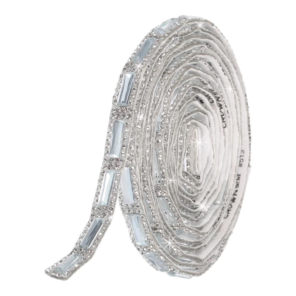 3 Yard 10mm Self Adhesive Crystal Rhinestone Ribbon Diamond Stickers