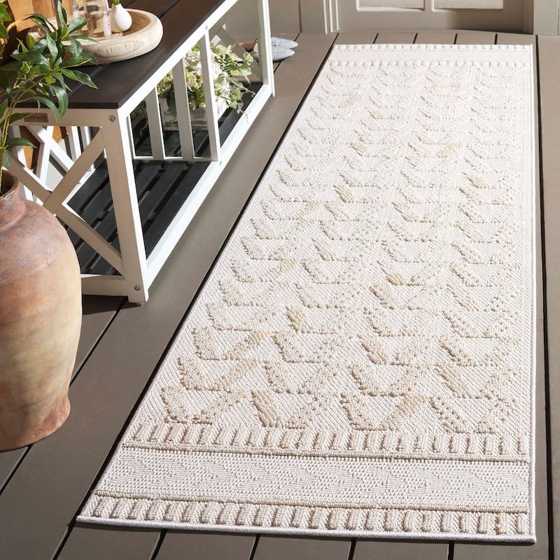 SAFAVIEH Paros Eryka Rug - 2'3" x 8' Runner - Ivory