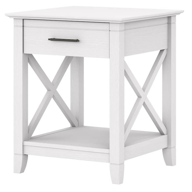 Key West Coastal Box Drawer Nightstand by Bush Furniture