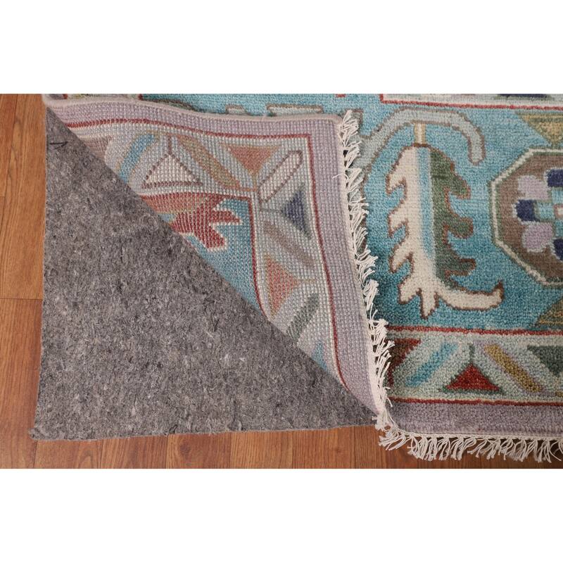Floral Oushak Oriental Large Area Rug Handmade Wool Carpet - 10'2" x 13'8"
