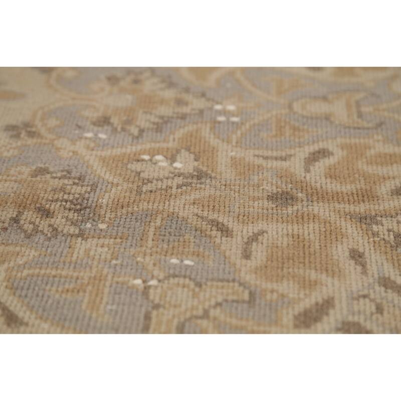 Hand Knotted Oriental 100% Wool Carpet Traditional Floral Brown Najafabad Area Rug - 12' 11'' X 9' 6''