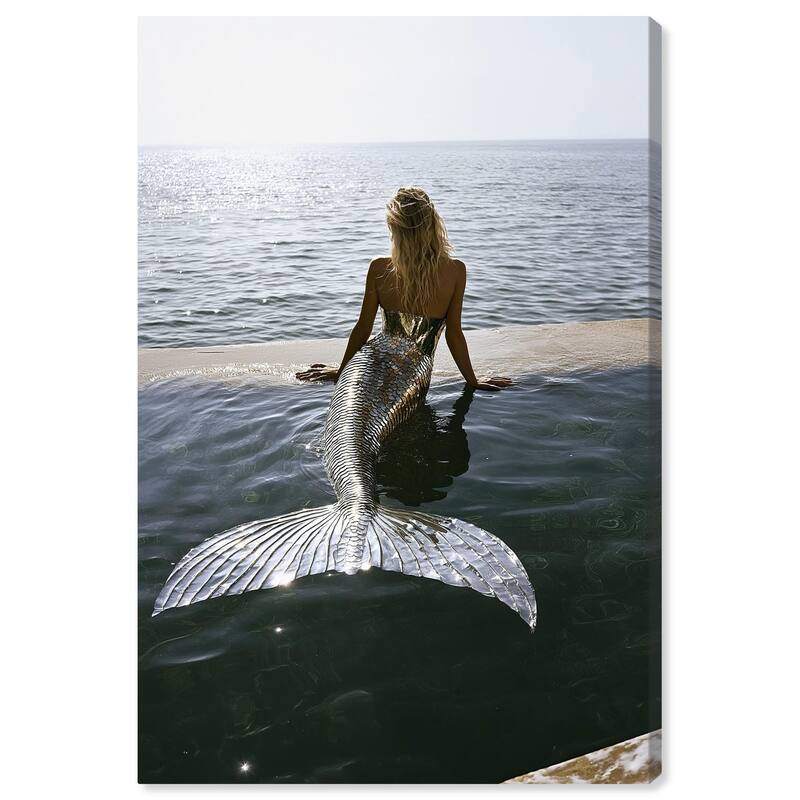 Mermaid Noon Canvas by Art Remedy, Gallery Wrapped - 36" x 54"