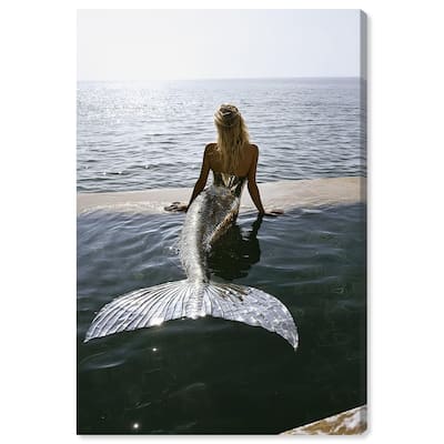 Mermaid Noon Canvas by Art Remedy, Gallery Wrapped