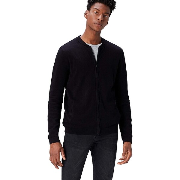 sweater bomber jacket mens