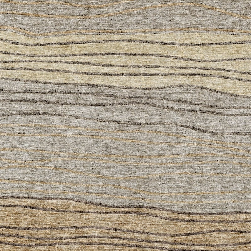 HomeRoots Striped Transitional Rectangle Outdoor Rug