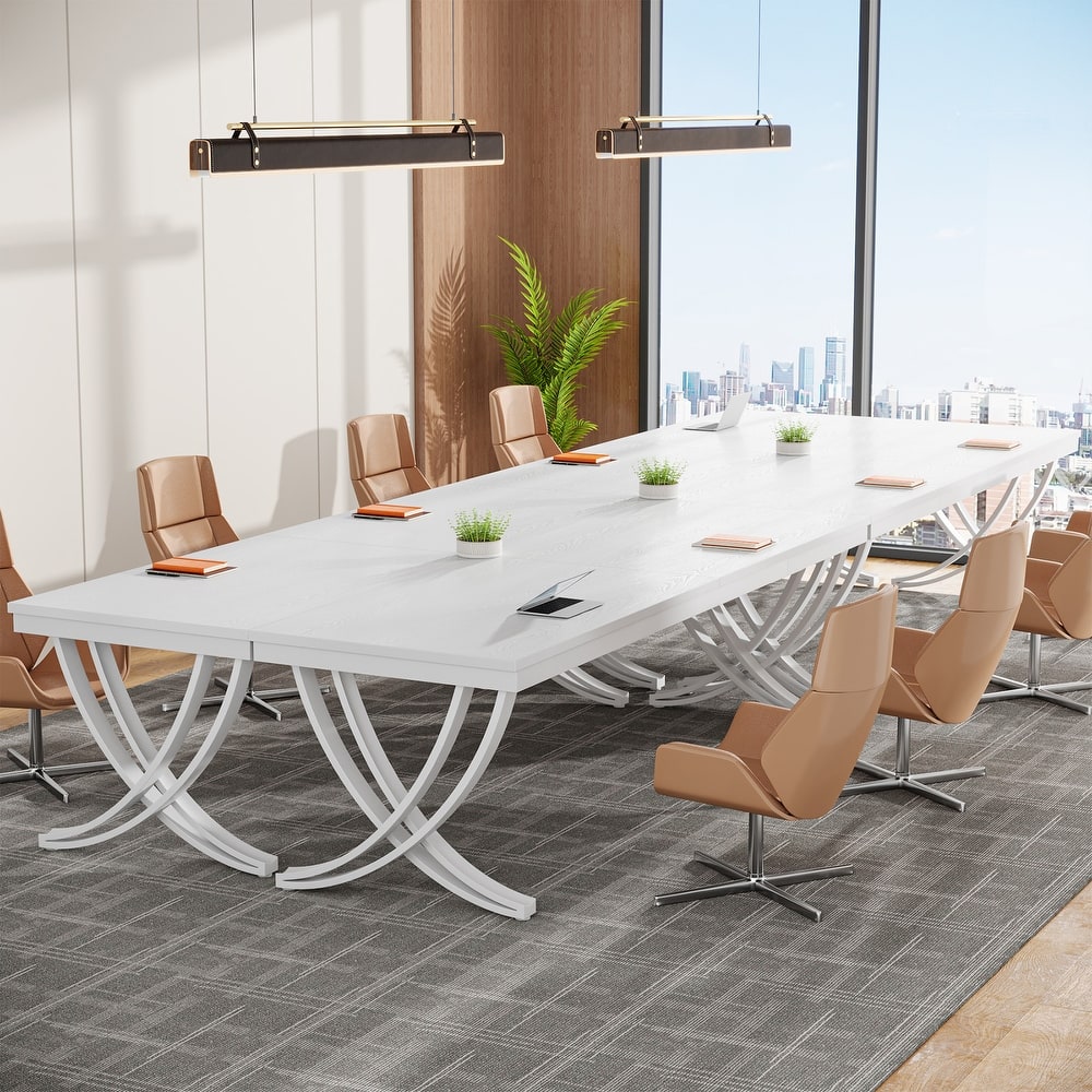 6.5FT Conference Meeting Seminar Business Table Set for 12-16 Person (Set of 4) - 4PCS