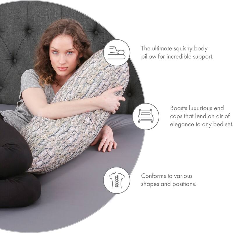 Log Cover Only - Body Pillowcase - Spandex/Nylon Blend for Silky Touch
