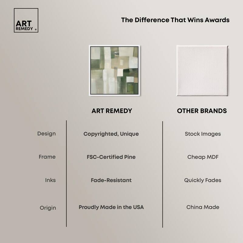 Pale Jade Green II Canvas by Art Remedy
