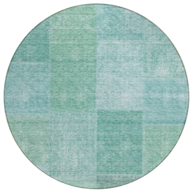 HomeRoots Patchwork Transitional Rectangle Outdoor Rug