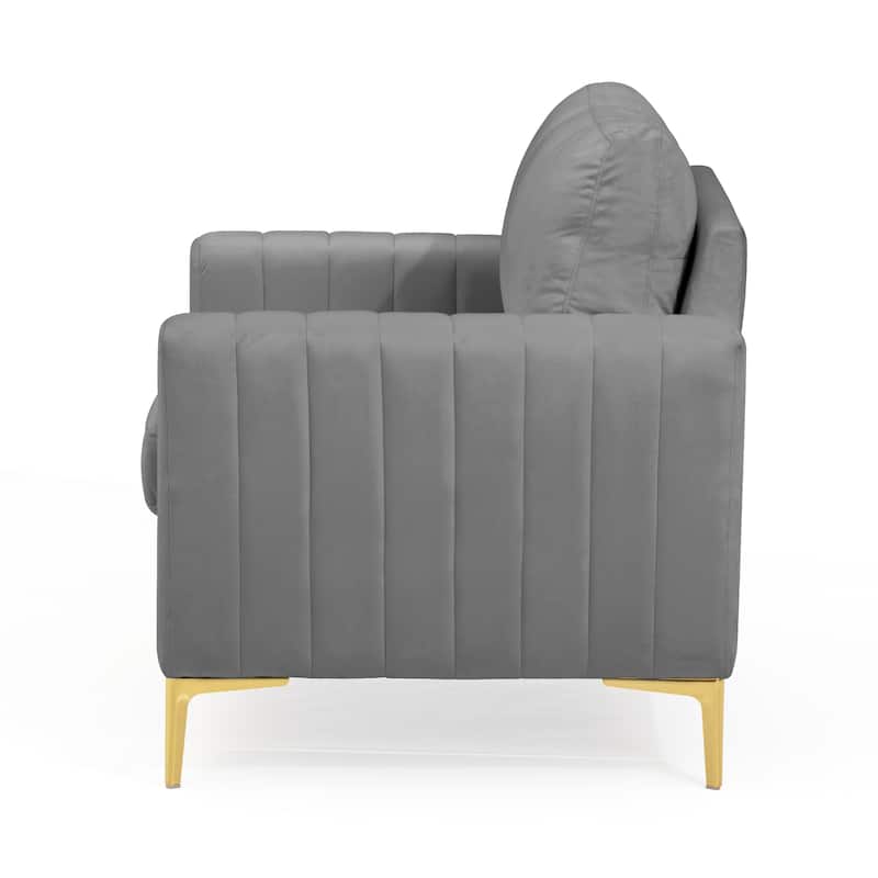 Upholstered Club Chair Accent Chair Velvet Arm Chair Comfortable Sofa Chair - See picture