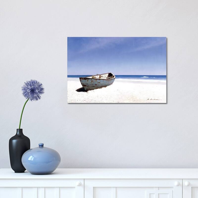 iCanvas "Beached Boat III" by Zhen-Huan Lu Canvas Print - 12x18x1.5