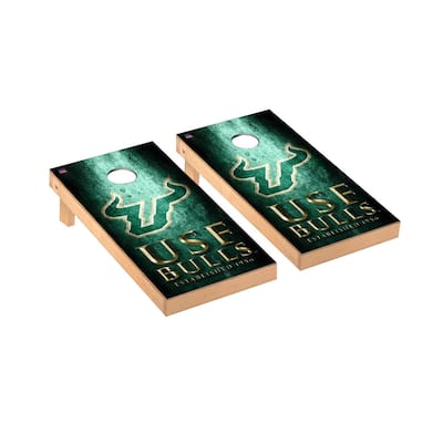 South Florida USF Bulls Museum Cornhole Board Set