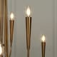 preview thumbnail 11 of 14, Mid-Century Modern Gold 9-Light 41.3 IN Chandelier Classic Candle Light for Living Dining Room - D41.3" x H40.1"