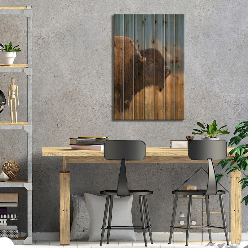 Making Friends Print On Wood by Patsy Weingart - Multi-Color