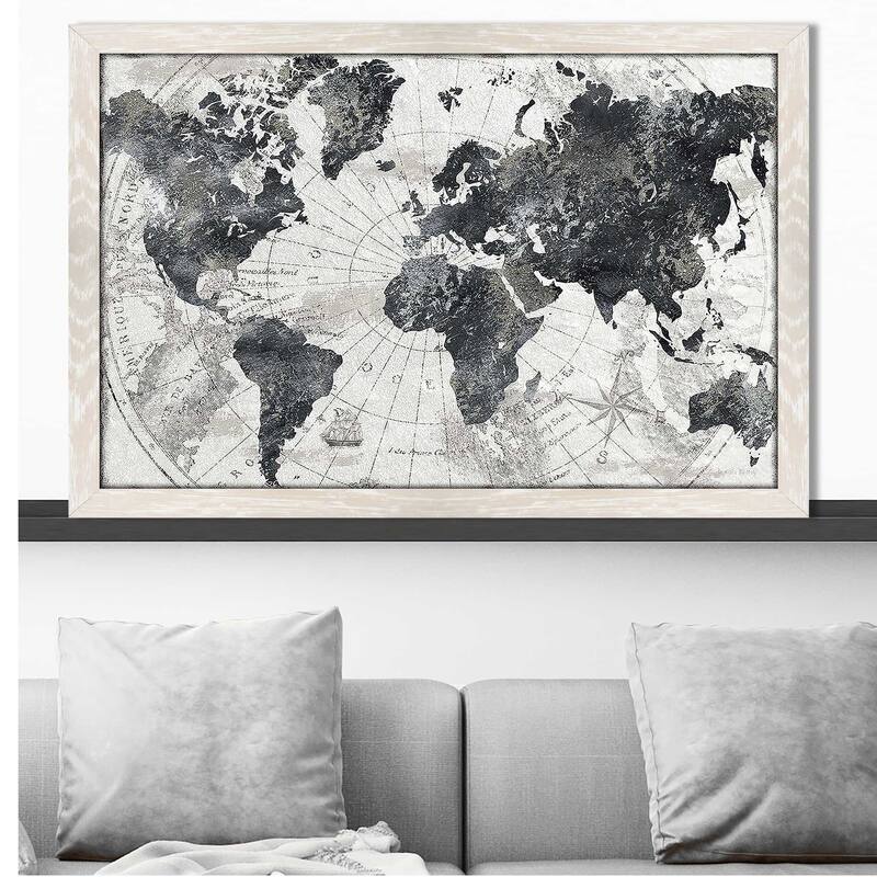 "Modern Atlas" Print on Acrylic.