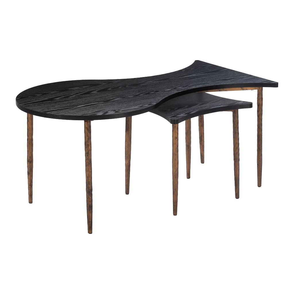 Norden Coffee Table Set Black & Bronze