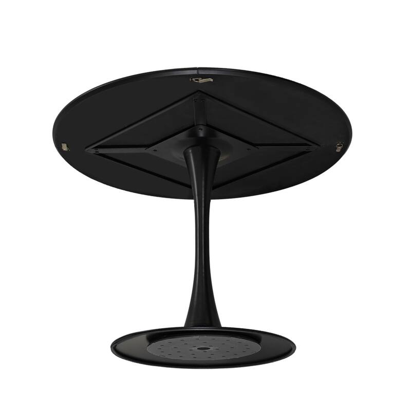 47.24" Modern Round Dining Table,Four Patchwork Tabletops