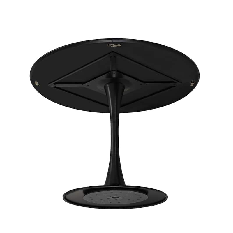 Modern Round Dining Table With Four Patchwork Tabletops